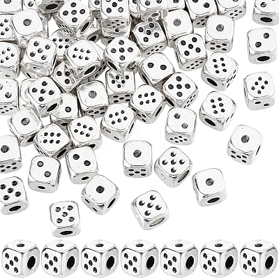 60Pcs Tibetan Style Alloy Beads TIBEB-SC0001-62A-1