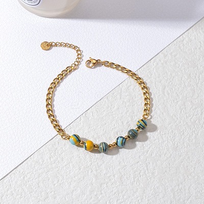 Handmade beaded pearl bracelet BN7202-2-1