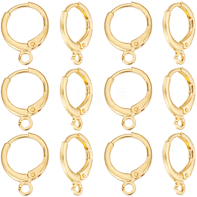 50Pcs Brass Leverback Earring Findings KK-SC0004-22G-1