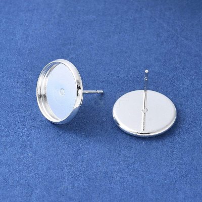 Brass Ear Studs Settings IFIN-Q005-S-NR-1
