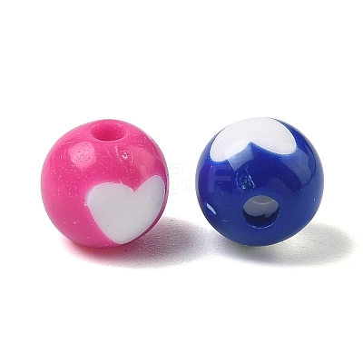 Opaque Acrylic Beads MACR-S775-8mm-M-1