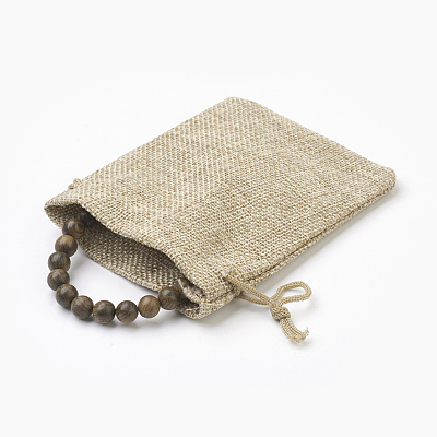 Natural Dyed Sandalwood Beads Stretch Bracelets BJEW-JB03843-01-1