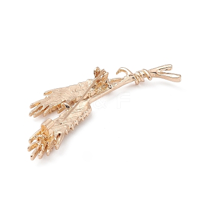 Rhinestone Wheat Brooch Pin JEWB-C003-02-1