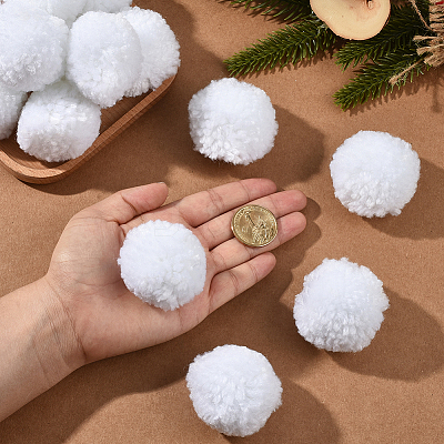 24Pcs Wool Soft Pompom Ball DIY-SC0031-31D-03-1