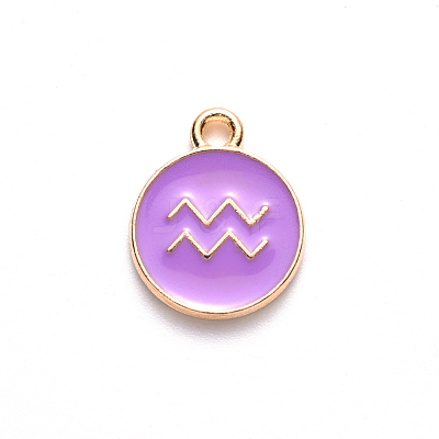 Alloy Enamel Pendants ENAM-S124-01A-01J-1