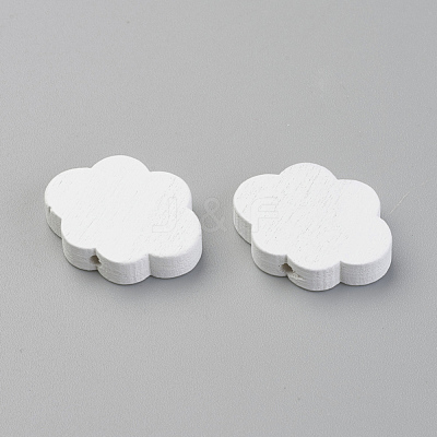 Dyed Natural Wooden Beads WOOD-S037-086-1