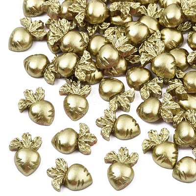 Spray Painted Opaque Resin Cabochons CRES-N027-14-1