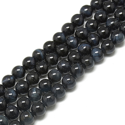 Natural Tiger Eye Beads Strands G-S300-8mm-107F-1