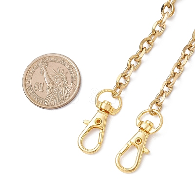 304 Stainless Steel Cable Chain Purse Chains AJEW-BA00159-03-1