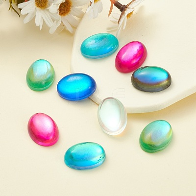 Glass Cabochons GGLA-K004-18x25mm-1