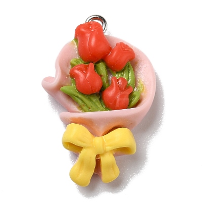 Opaque Resin Pendants RESI-D055-050P-1