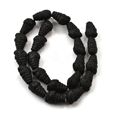 Dyed Natural Lava Rock Beads Strands G-A264-A01-01C-1