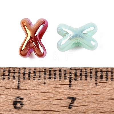 UV Plating Opaque Acrylic Beads OACR-N165-04-1