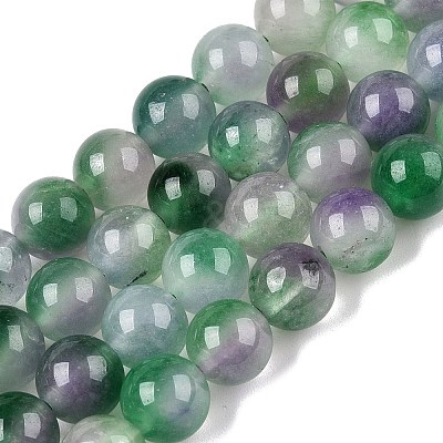 Dyed Natural White Jade Beads Strands G-T138-8mm-210-5-1