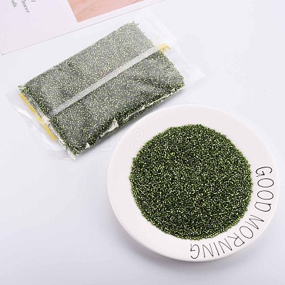 8/0 Glass Bugle Beads SEED-S032-07A-55A-1