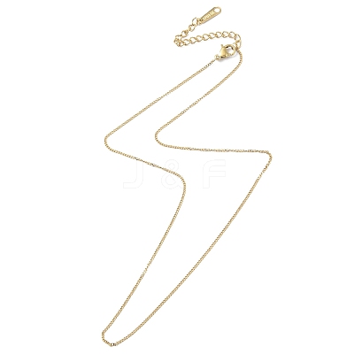 Ion Plating(IP) 304 Stainless Steel Curb Chain Necklace for Men Women NJEW-M200-02G-1