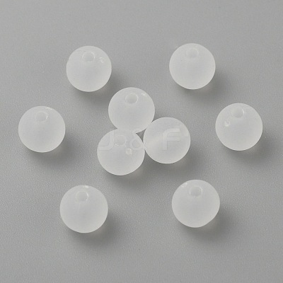 Transparent Acrylic Ball Beads X-FACR-R021-6mm-16-1