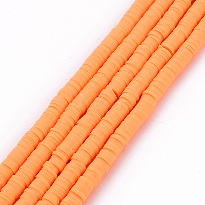 Handmade Polymer Clay Bead Strands CLAY-T002-6mm-42-1