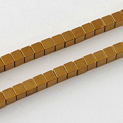 Non-magnetic Synthetic Hematite Beads Strands G-Q876-2mm-3-1