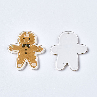 Transparent Printed Acrylic Pendants KY-S163-338-1