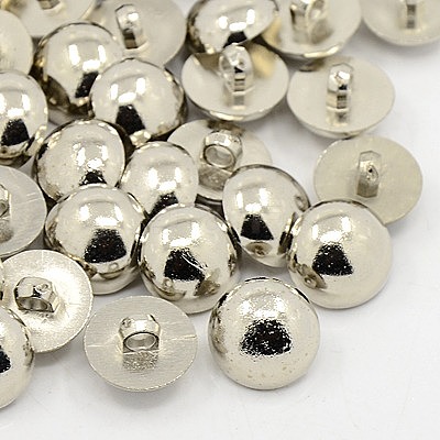 1-Hole Plating Acrylic Shank Button X-BUTT-D005-01-1