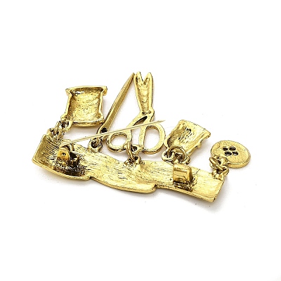 Tailor Alloy Brooches for Backpack Clothes JEWB-A034-06AG-1