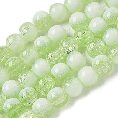 Crackle Glass Beads X1-GLAA-U001-8mm-09-1