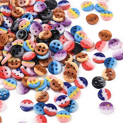 4-Hole Glass Buttons PORC-R010-01A-1