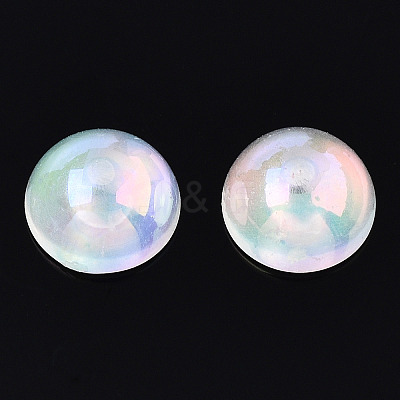 Electroplated ABS Plastic Imitation Pearl Beads KY-N020-09A-01-1