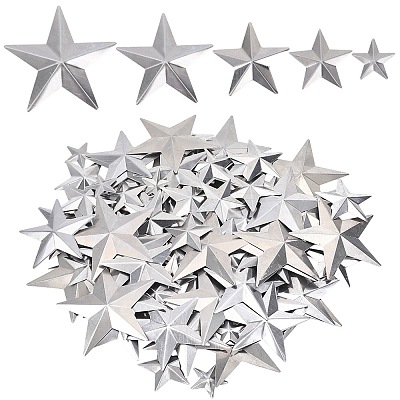 120Pcs 5 styles Iron Display Decorations IFIN-GF0001-50-1