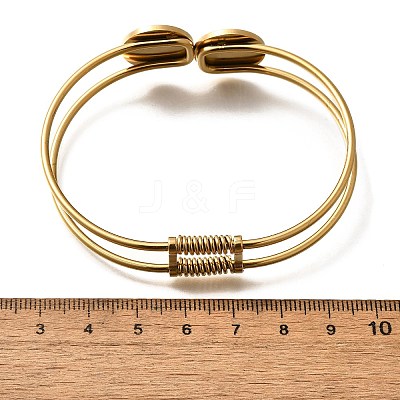 201 Stainless Steel Bangles for Women LS-BJEW-R014-02G-1