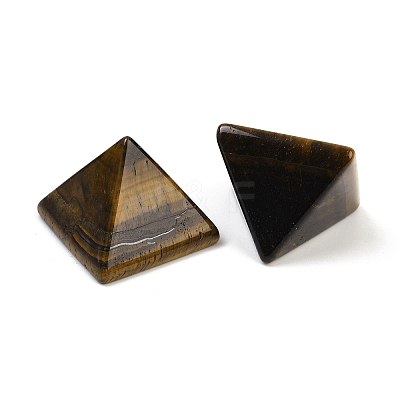 Natural Tiger Eye Orgonite Pyramid Display Decorations G-C186-07E-1