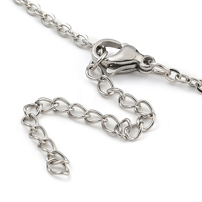 Tarnish Resistant 304 Stainless Steel Cable Chains Necklace Makings AJEW-P119-04B-P-1