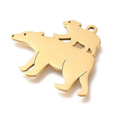 304 Stainless Steel Pendants STAS-S144-08G-1