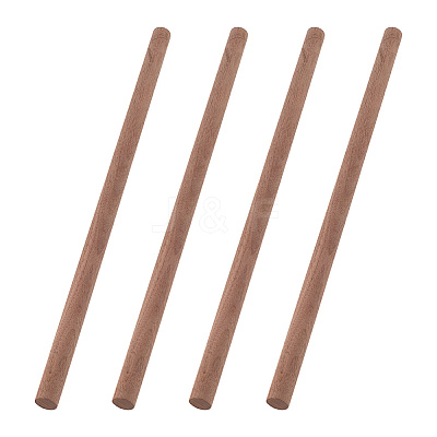 Round Walnut Wooden Sticks WOOD-WH0034-27B-1