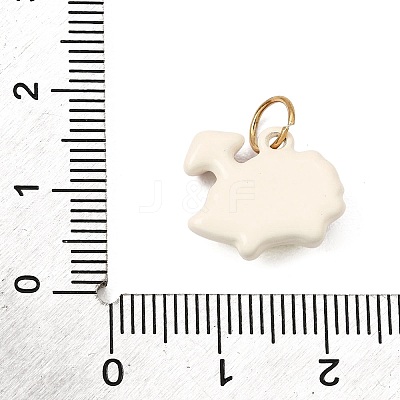Printed 304 Stainless Steel Charms SA-CBA59B8-02E-G-1