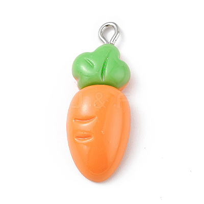 Opaque Resin Pendants X-RESI-D064-02P-13-1