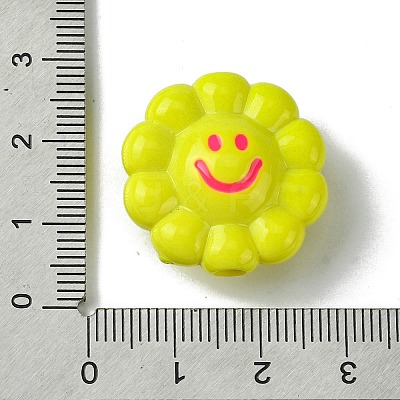 Dopamine Style Opaque Acrylic Beads SACR-Z002-01B-1