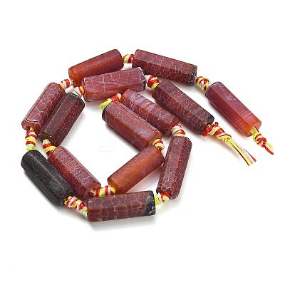 Natural Weathered Agate Beads Strands G-A321-C02-01B-1
