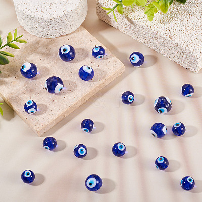 60Pcs Handmade Lampwork Beads LAMP-PJ0001-04-1