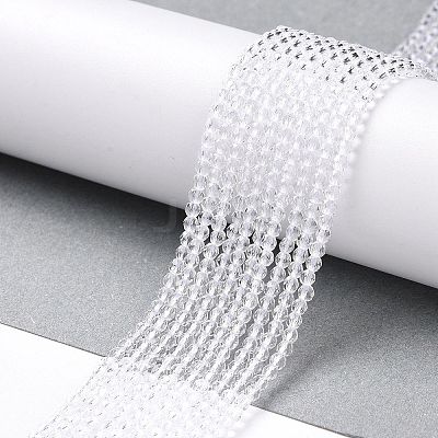 Transparent Glass Beads Strands GLAA-H021-04-29-1