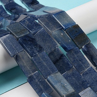 Dyed & Heated Natural Blue Aventurine Beads Strands G-M420-G08-01-1