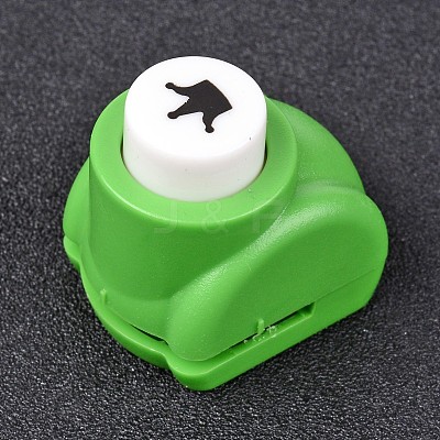 Random Single Color or Random Mixed Color Mini Plastic Craft Paper Punch Sets for Scrapbooking & Paper Crafts LS-AJEW-L051-06-1