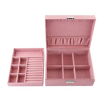 Velvet & Wood Jewelry Boxes VBOX-I001-02A-1