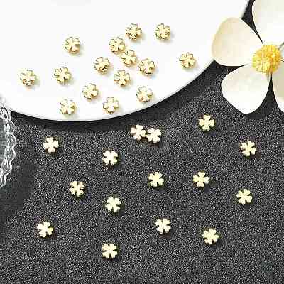 SHEGRACE Brass Clover Beads XGRPCU938-302G-1