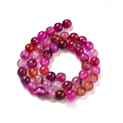 Natural Agate Beads Strands G-G703-8mm-M-1