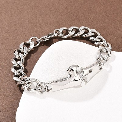 Stainless Steel Link Bracelets BJEW-D379-19P-1
