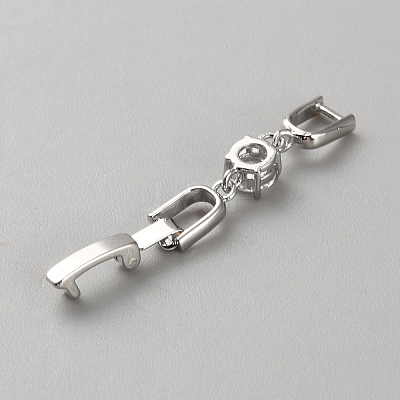 Brass Watch Band Clasps KK-WH0056-90P-1