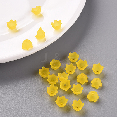 Transparent Acrylic Beads Caps PL543-2-1