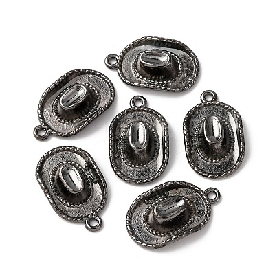 Tibetan Style Alloy Hat Pendants TIBEP-1023-B-FF-1